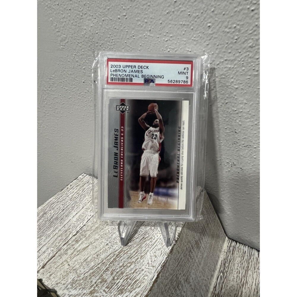 LeBron James 2003 Upper Deck #3 Phenomenal Beginning Rookie RC PSA 9 MINT